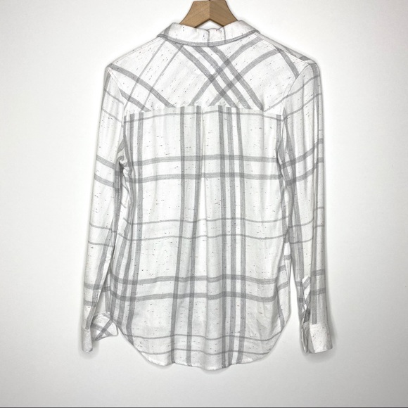 Rails Hunter Button Down White Charcoal Funfetti - Picture 8 of 8